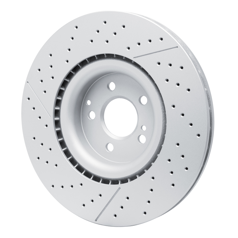 Mercedes-Benz AMG GT 53 Brake Rotor (1) - Rear - R1 Concepts - GEOSPEC, Drilled and Slotted - `18-`25